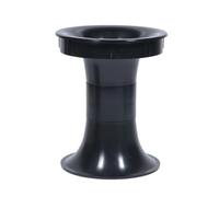 Cabinet Port Tube, Black ABS, Repair Tasks, 117X155mm | ABS Port Tunnel for Box Renewal Installation, Enclosure Workshop Duties, Cabinet Installation Project