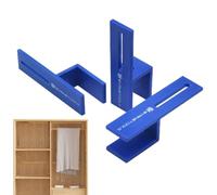 Cabinet Railing Clamp, Wood Marking Device, 18mm Woodworking Jigs, Cabinet Railing Clips, 3X Locking Fixed Clip Tool for One Ma