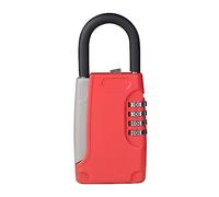 Cabinet Safes, Mini Padlock Key Box, With Code 4 Digit Password Combination Safe Lock With Hook Metal Secret Box For Home Office Security(Rosso)