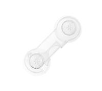 Cabinet Safety Lock - 5.7" Clear Drawer Strap Multipurpose Adhesive Door Protector Child Proof Latch ABS PE | Safe Locking Device for protecc