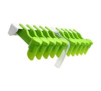 Cabinet Seasoning Clip Rack - Storage Organizer Shelf, Grip Holder Tray | Adhesive Kitchen Bathroom Countertop Accessory, No Tray