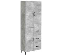 Cabinet set Engineered wood Wall-mounted Modular Concrete Grey. 66x34.5x89.5cm