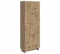 Cabinet Set 2pc Artisan Oak Engineered Wood 66x34.5x95cm Wall-Mount Storage Unit