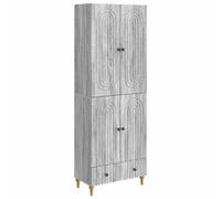 Cabinet set 2pc Grey Sonoma 66x34.5x95cm Engineered Wood Wall & Sideboard Modern