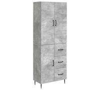 Cabinet set Engineered wood Wall-mounted Modular Concrete Grey. 66x34.5x89.5cm