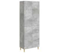Cabinet Set Sideboard & Wall Cabinet 66x34.5x90 cm Concrete Grey Eng. Wood 60kg