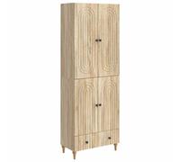 Sideboard & Wall Cabinet Set Engineered Wood Sonoma Oak 66 x 34.5 x 95 cm Plus