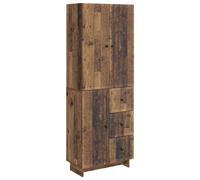 Cabinet Set with Drawer with Shelf 2 pcs Engineered Wood Living Room vidaXL
