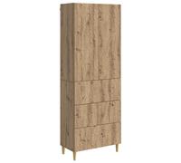 Cabinet Set with Drawer with Shelf 2 pcs Engineered Wood Storage Modern vidaXL