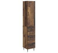 Cabinet Set with Drawer with Shelf 2 pcs Engineered Wood Storage Modern vidaXL