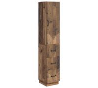 Cabinet Set with Drawer with Shelf 2 pcs Engineered Wood Storage Office vidaXL