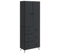 Cabinet Set with Drawer with Shelf 2 pcs Engineered Wood Storage Office vidaXL