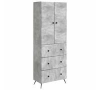 Storage cabinet unit Concrete Grey 66 x 34.5 x 90 cm Engineered wood 3 drawers.