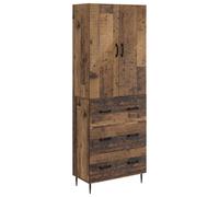Cabinet Set with Drawer with Shelf 2 pcs Engineered Wood Storage Office vidaXL