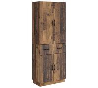 Cabinet Set with Shelf with Storage 2 pcs Engineered Wood Furniture vidaXL