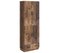 Cabinet Set with Shelf with Storage 2 pcs Engineered Wood Furniture vidaXL