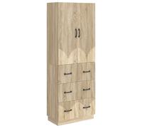 Cabinet Set with Shelf with Storage 2 pcs Engineered Wood Modular vidaXL