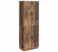 Cabinet Set with Shelf with Storage 2 pcs Engineered Wood Outdoor Patio vidaXL