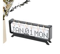 Cabinet Shape Desk Calendar - Daily Turn Over Standing Calendar For Home Decoration, Desktop Turn Page Month Date W isplay | Retro TV Desktop Aesthetic Organizer & Gift For Office