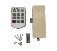 Cabinet Smart Electric Keypad Lock, Digital Password Security with Dual Code for access, Zinc Alloy for Gym Golf Locker Bathroom, Easy Install, Silver(ABS A)