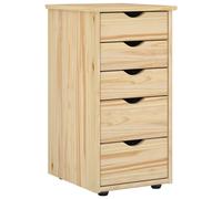 Cabinet Solid Pine Wood Storage Minimalist Rectangular Indoor Use Study vidaXL