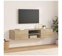 vidaXL Wooden Cabinet Sonoma Oak 150 x 39 x 30 cm Engineered Wood, Ample Storage, Modern Wooden Cabinet, Rectangular Design, Durable Utility Furniture for Living Room, Indoor Organizational Unit