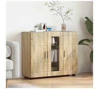 Cabinet Sonoma Oak 88.5x30.5x73cm Engineered Wood Matte Finish Storage Indoor XL
