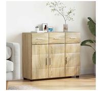 Cabinet Sonoma Oak 88.5x30.5x73cm Engineered Wood Matte Slim Storage forHome Use