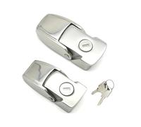 Cabinet Stainless Steel Metal Hasp Latch DK604 Security Toggle Lock with Two Keys 1Pcs(Bigger Size)
