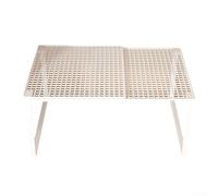 Cabinet Storage Rack 27x27x22cm, Stackable Adjustable Wardrobe Shelves for Bedroom Closet Shoe Organiser with Compartments(2 White)