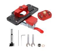 Cabinet Tape Drilling Template - Aluminium Alloy Woodworking Drilling Aid | Drilling Guide and Positioning Aid for Woodworking - For Workshop Garage Furniture Repair and Projects