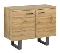 Beliani Cabinet TIMBER Light Brown, Brown