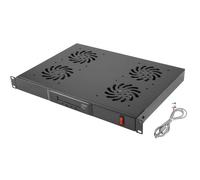 Cabinet Vent Panel 19 1U 4 Fan with AK-1503-B