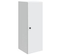 Cabinet Wall-Mounted White Engineered Wood 33x34.5x90 cm Single Door 2 Shelves.