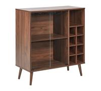 Cabinet with Glass Display Dark Wood TULLAMORE