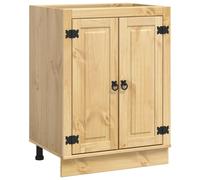 vidaXL Cabinet SKI Honey Brown 60 x 46 x 81.5 cm Solid Pine Wood