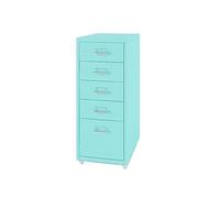 Cabinet with Wheels MultiTier Metal Clip & Der Versatile Blue Filefor Bedroom Study and Home Office 41x28x69CM