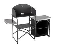 Cabinet with wind shelter NILS Camp NC3041 Noir 110x140x48 cm