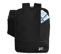 CabinFly Bellanca 40x30x15 British Airways Personal Item Backpack Under Seat Carry-on Level Iberia Turkish Airlines KLM Air France Finnair 40x30x15cm Black