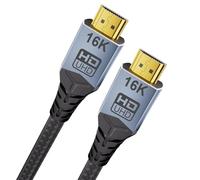 CABLAPTOP hdmi cable 1.5m, 8K 10K 16K HDMI Cable, 96Gbps Ultra High Speed HDMI2.2 Cable 16K@60Hz 8K@240Hz 4K@480Hz Cord, HDCP 2.3 & HDR10 eARC for Compatible with PS5/Roku TV/Gaming PC/Blu-ra