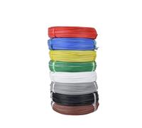 Cable, 14-26 AWG Silicone Rubber Insulated Stranded Copper Wire Multicolor 50m 300V/500V(Rood,50 m-26 AWG)