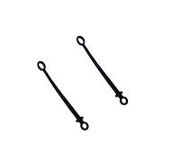 Cable Adapter Tether Set, 2 Straps with Loop-at-Each-End, Black | Loop-at-Each-End Structure, Detachable Adapter Connection to Its Cable, Two Tether Straps for the Same Attachment