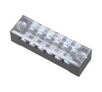 Cable Barrier Block Double Row Wire Connector Fixed Wiring Board Electrical Barrier Terminals Panel 3/4 / 5/6 / 8 Position Electrician Terminals Connector