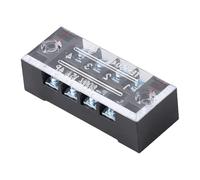 Cable Barrier Block Double Row Wire Connector Fixed Wiring Board Electrical Barrier Terminals Panel 3/4 / 5/6 / 8 Position Electrician Terminals Connector
