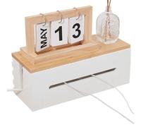Cable Box Organizer Tidy Space Saving Cable Storage Desk Management Tray