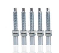 Cable Brake Throttle Motorcycle M8 Screw Adjuster Fit For Clutch Brake Cable Line Wire 8mm Thread Metal Regulator Bolt Nut Fitting Accessories Cable Repair Kit(Silver - 5pcs)