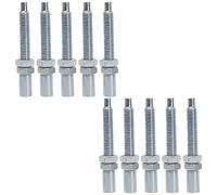 Cable Brake Throttle Motorcycle Screw Adjuster For Clutch Brake Cable Line Wire 8mm Thread Metal Regulator Bolt Nut Fitting(Silver - 10pcs)