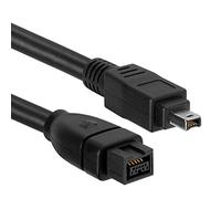 Cable Builders IEEE 1394b Firewire 800 400 Cable 9 Pin to 4 Pin IEEE1394 9-4 Length 6FT for PC Mac DV 6 Foot 6 Feet Black Friday November Cyber Monday