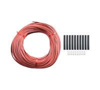 Cable, Carbon Fiber Heating Wire 12K 33Ω/m Silicone Rubber Insulation Red 10m 20m 50m 100m(50m)