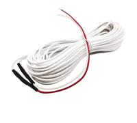 Cable, Carbon Fiber Stranded Conductor Rubber Insulated Heating Cable Flame Retardant SRAG 1K-48K Red 20 Meters(36 K)